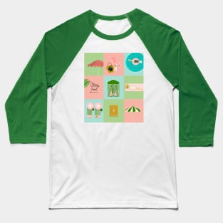 Cabana Color block vertical Baseball T-Shirt